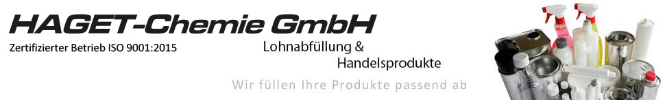 HAGET-Chemie GmbH, Lohnabfüllungen & Handelsprodukte, Wir füllen Ihre Produkte passend ab